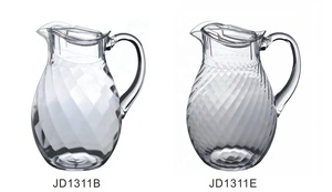 Gobelet pichet en plastique acrylique design spirale - Product Image 5