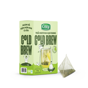 Bolsas de Té Frío de Alta Calidad con Sellado Térmico, Sin Aditivos, Sabor Genmaicha, Bolsas Piramidales, Bolsas de Empaque Personalizadas - Product Image 1