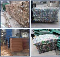 Presse à balles horizontale entièrement automatique pour ferraille, déchets métalliques et plastiques, avec moteur de pointe
