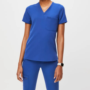New Arrival Custom Logo Nursing <b>Scrub</b> <b>Set</b> Hospital Uniform Custom You Own Design Unisex Medical <b>Scrubs</b> <b>Set</b> Stretch Slim Fitness - Product Image 1