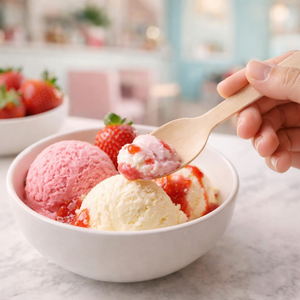 Gran oferta, juego de cubiertos de comedor ecológicos, cucharas y tenedor de madera biodegradables, cuchara biodegradable compostable de madera - Product Image 1