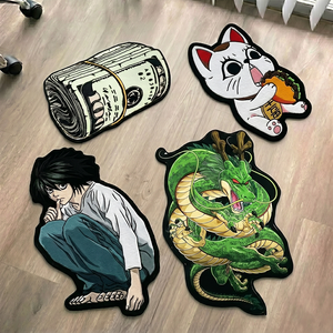 Alfombras de área de pelo cortado tufted personalizadas al por mayor OEM 2026 con patrón de anime y diseño de mascotas, aptas para mascotas, para sala de estar, uso doméstico y dormitorio de adolescentes - Product Image 1