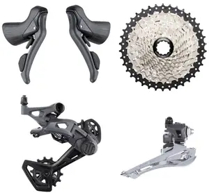 Microshift Zwaard Grind Groupset, 2X10 Speed, 38T Legering Cassette, Dropbar Shifter