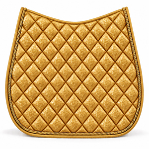 Tapis de selle de dressage matelassé en coton couleur personnalisée avec doublure polaire, style saut d'obstacles, rembourrage en polyester, sangle de selle incluse pour cheval - Product Image 3