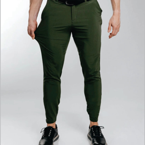 Pantalones Casuales para Hombre con Bolsillos Laterales, Cintura Media, Cierre de Botones, Frente Plano, Corte Veraniego - Product Image 5