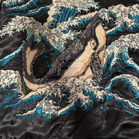 Veste Sukajan classique en satin brodé de qualité supérieure, design réversible, légère, respirante et écologique