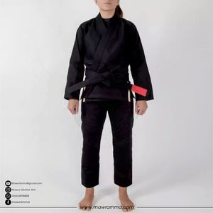 ชุดยิวยิตสู BJJ ผ้าเพิร์ลวีฟ 350gsm ผ้าฝ้าย 100% ปักโลโก้ตามสั่ง น้ำหนักเบา ยี่ห้อ Mawra Mma - Product Image 2