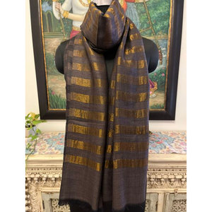 Nueva Colección de Bufandas de Lana Fina Premium con Rayas Grandes Zari, 70x200 cm, Elegante y Lujosa Bufanda de Invierno Disponible en Todos los Colores - Product Image 3