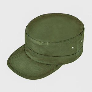 Casquette unisexe en coton respirant de couleur unie, style cadet, à calotte plate avec visière, décontractée, printemps-automne - Product Image 1