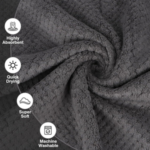 ผ้าขนหนูกีฬาสำหรับผู้ใหญ่แบบถักจากผ้าฝ้ายพร้อมกระเป๋าซิปจากผู้ผลิต |   เสื้อยิมสีพื้นแบบแห้งเร็วเป็นมิตรกับสิ่งแวดล้อม - Product Image 5