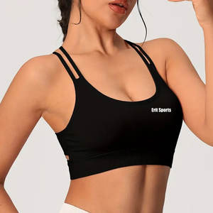 เสื้อชั้นในออกกำลังกายสำหรับผู้หญิง ระบายอากาศได้ดี รองรับทรงกระชับ ผลิตจากผ้าสแปนเด็กซ์/ไนลอน  โลโก้ด้านหน้าปรับแต่งได้ - Product Image 4