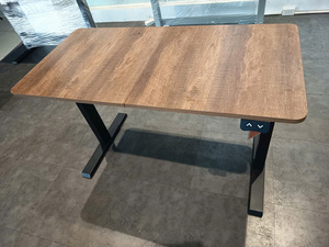 Adjustable Modern Commercial Office Building Lumetal Vietnam Indoor <b>Computer</b> <b>Desks</b> Wood Surface Powder Coated ODM Available - Product Image 2