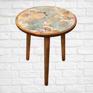 Table à manger moderne rustique en bois de manguier massif, design industriel à pieds croisés, finition brute en fer et bois, très vendue, pour bureau et usage domestique - Product Image 3