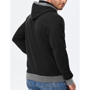 2025 <b>Men's</b> Casual Cotton <b>Hoodie</b> Fashion Long Sleeve Drawstring Fleece Pullover with 3D Embroidery and Pockets - Product Image 4