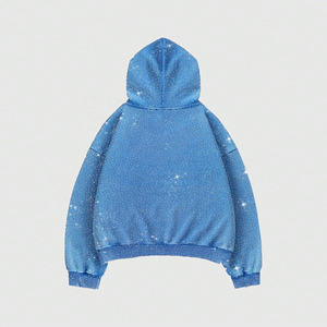 Rhinestone Oversized Hoodie <b>Sparkly</b> Streetwear Pullover Sweatshirt for Women Men Y2K Fashion Hoodie - Product Image 2