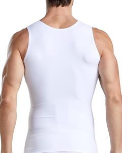 Undershirt <b>White</b> Tank Tops <b>Men's</b> Pure Cotton Breathable Knitted Casual Workout Fitness Body Building Gym Training <b>Vest</b> - Product Image 1