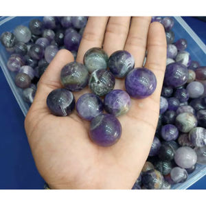 Esferas de Amatista de Cristal Ecológicas Hechas a Mano, Piedras Preciosas al por Mayor, Rocas de Reiki, Artesanías, Piedras Naturales, Minerales para Meditación, Feng Shui - Product Image 2