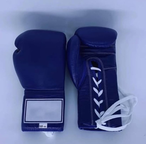 Guantes de Boxeo con Logotipo Personalizado OEM, de Alta Calidad, Duraderos, de Cuero Brillante, Profesionales, con Cierre de Cordones, para Boxeo - Product Image 1