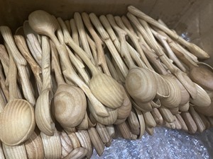 Eco Friendly Heart Spoon Coffee Mixing Wooden Spoon for Kitchen Dining <b>Table</b> Parties by 99 Gold Data - Product Image 4