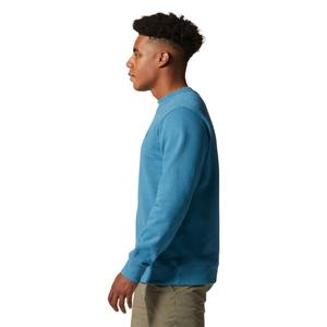 Logo de broderie personnalisé hommes sweat-shirt uni en coton vierge polaire col rond sweat vente en gros hommes Streetwear sweat-shirt à la mode - Product Image 4