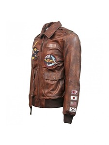 Chaqueta de Cuero Vintage Top Gun de Flying Tigers - Product Image 3