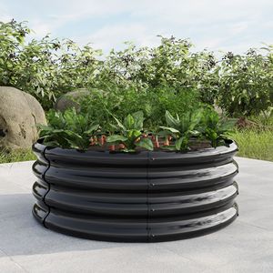 Jardinera Elevada de Metal de 32.08 x 11.4 Pulgadas de Alto, Jardinera Elevada para Exteriores, para Verduras, Patio Trasero, Macetas, Jardineras - Product Image 5