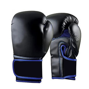 Gants de boxe professionnels en cuir à prix d'usine, personnalisables avec logo, pour entraînement, avec bandages de poignet, imperméables, pour hommes - Offre spéciale - Product Image 1