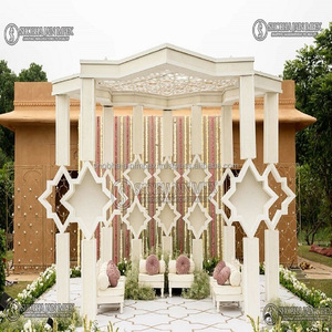 Mandap de Boda Clásico con Aspecto de Madera Tallada - Product Image 5