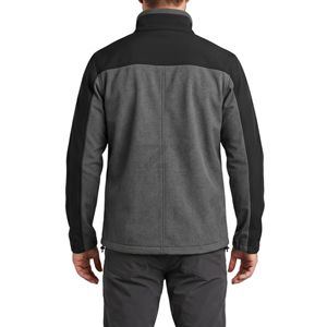 Wholesale High Quality Winter Men's Softshell Jacket Two Tone Zippered <b>Chest</b> Pocket Technical Heated Windproof Fleece - Product Image 2