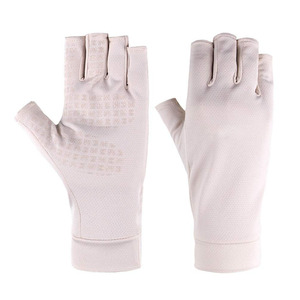 Guantes de Pesca de Alto Rendimiento, Sin Dedos, Transpirables, de Secado Rápido, Protección UV, Antideslizantes, Cómodos y Elásticos para la Pesca - Product Image 4