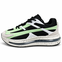 Chaussures de course pour hommes à coussin d'air épais, baskets respirantes en maille, semelle épaisse, amortissantes, décontractées, pour la marche et le sport