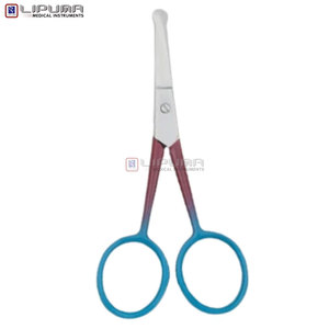 LIPUMA Russian Style Ultra-Fine Stainless Steel Curved Blade Right-Handed Fancy Scissors Manicure Pedicure <b>Nail</b> Art Durable - Product Image 2