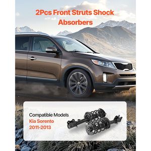 2Pcs Amortisseur Avant Strut Assembly pour 2011-2013 Kia Sorento Tuning Shocks Suspension Systems Fit - Product Image 2