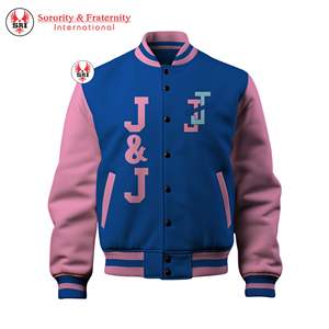 Chaquetas de Béisbol Personalizadas de Alta Calidad para Hombre, Estilo Varsity, para Invierno y Otoño, con Forro Polar en Contraste de Color, Chaqueta de Béisbol Informal - Product Image 4