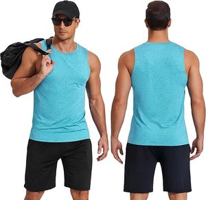 เสื้อกล้ามออกกำลังกายผู้ชายแบบแห้งเร็ว ไม่มีแขน - Product Image 1