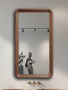 Rustic Solid Wood Wall <b>Mirror</b> <b>Rectangular</b> <b>Large</b> Teak Frame Vanity <b>Mirror</b> Farmhouse Living Room Bedroom Decor Artwork Object HD U - Product Image 3