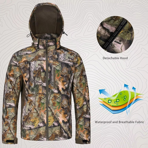 Combinaison de chasse professionnelle pour homme, double sécurité, camouflage, vêtements de travail, tissu imperméable, coupe-vent, respirant, doux pour l'hiver - Product Image 5