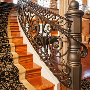 Idées de rampes d'escalier en fer forgé artistiques et charmantes : Métal forgé sur mesure élégant pour sublimer la décoration moderne haut de gamme de la maison - Product Image 3