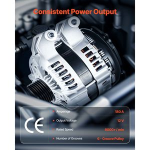 Alternatore per Auto 11598 Compatibile con Dodge Charger 2015-2021, Durango 2011-2020, Jeep Grand Cherokee 11-20R, per Modelli V6 3.6L 2011-2021 - Product Image 6