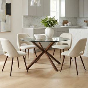 ชุดโต๊ะอาหารไม้สน + MDF สำหรับห้องรับประทานอาหาร ห้องครัว พื้นที่ขนาดเล็ก สไตล์โมเดิร์น เฟอร์นิเจอร์บ้านเวียดนาม เฟอร์นิเจอร์ห้องรับประทานอาหารสไตล์โมเดิร์น - Product Image 6