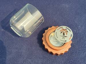 Quemador de Incienso con Base de Madera y Cúpula de Vidrio para Aromaterapia - Product Image 3