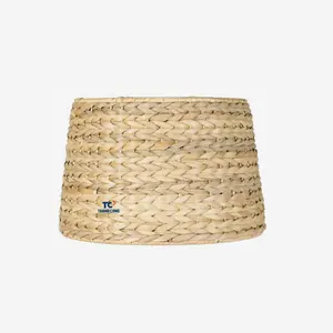 Thiết kế mới 2023 tự nhiên wicker đèn nước lục bình Đèn bóng râm được thực hiện tại Việt Nam từ thanh cong công ty