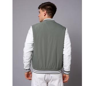 Vestes universitaires personnalisées très demandées, avec patchs, pour hommes, respirantes, grandes tailles, pour l'hiver. - Product Image 2