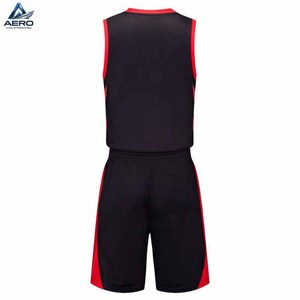 Nuevo Producto de Moda 2026, Uniforme de Baloncesto Deportivo Cómodo en Rojo y Negro, con Logotipo y Nombre del Equipo Impresos - Product Image 6