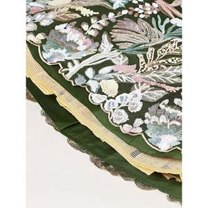 Maravilloso verde oliva Lentejuelas Net Mehendi Wear Lehenga Choli - Product Image 3