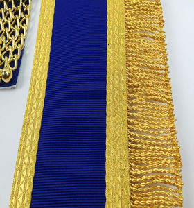 Nuevo Delantal Masónico de Alta Calidad Past Master Lodge Blanco y Azul Rey con Bordado Plateado, Delantales Masónicos Personalizados - Product Image 6