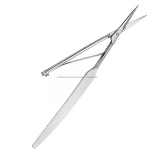 Ciseaux de chirurgie ophtalmique de précision en acier inoxydable pour iridectomie manuelle WPS Noyes - Product Image 3