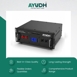 Made in India High Quality CAN RS-232 RS485 Communication Port Home Energy Storage <b>24V</b> 200Ah Rack Mounted LiFePO4 <b>Battery</b> - Product Image 2