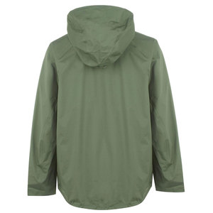 เสื้อกันฝนผู้ชายสีเขียวมีฮู้ด กันน้ำ สวมใส่สบาย ทรงปกติ ผ้าโพลีเอสเตอร์ ปิดด้วยซิป เหมาะสำหรับฤดูใบไม้ร่วง ผลิตตามแบบ OEM - Product Image 2