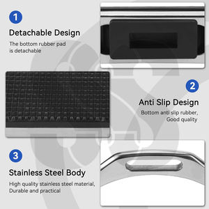 Étriers de sécurité Flexi pour chevaux avec côtés en caoutchouc absorbant les chocs, repose-pieds antidérapants en acier inoxydable - Tailles et couleurs personnalisables - Product Image 3